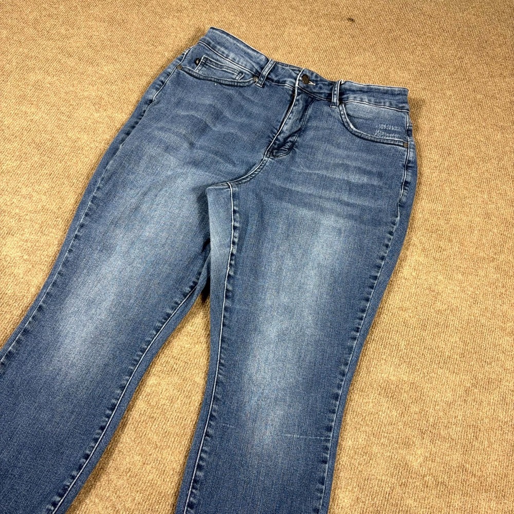 Judy Blue Skinny Jeans Womens 16W Blue Denim Cotton Stretch Distressed Raw Hem